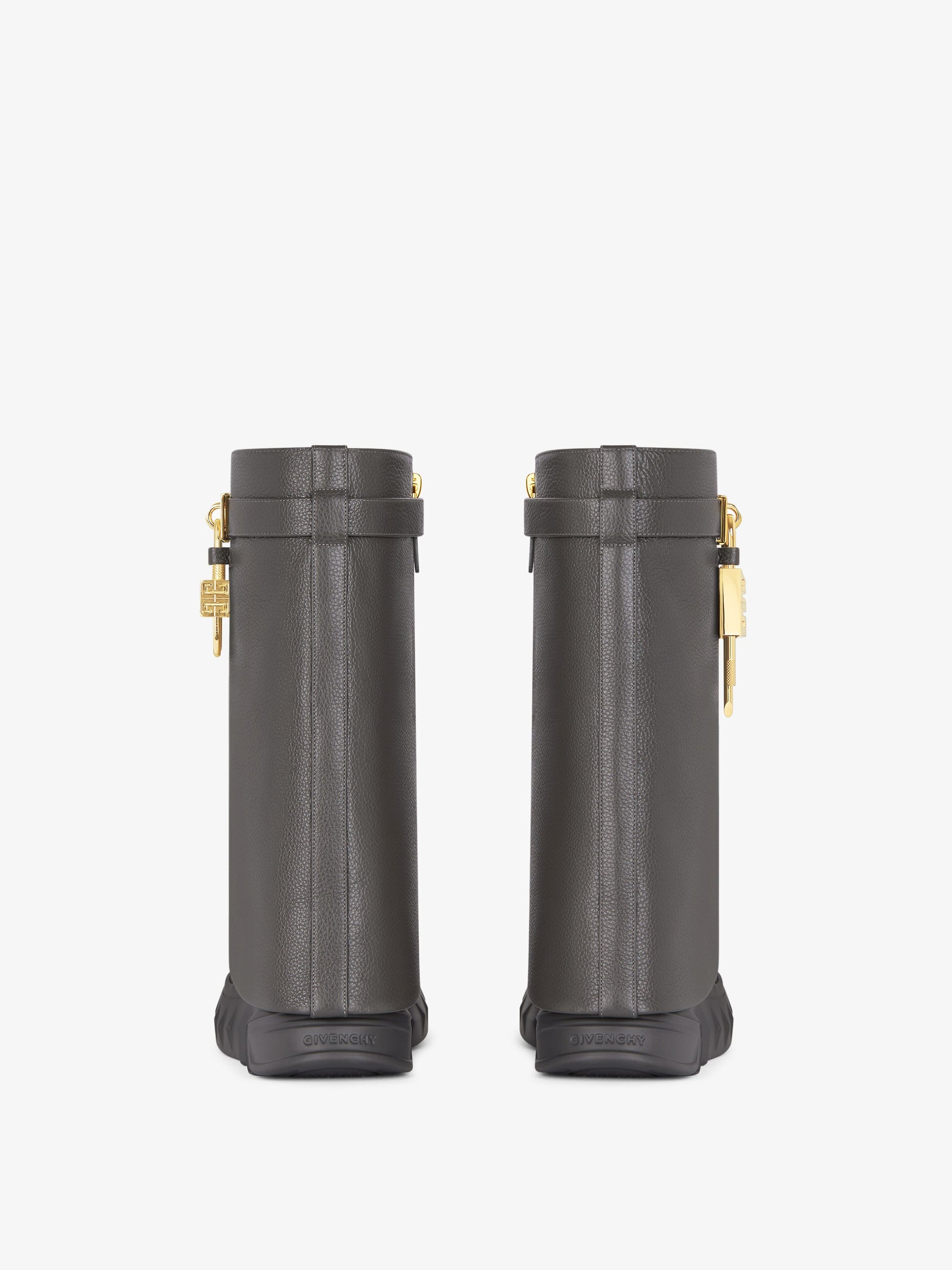 GRAINED LEATHER/GOLDEN PADLOCKS