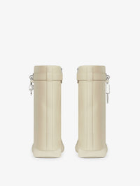 GRAINED LEATHER / SILVERY PADLOCKS