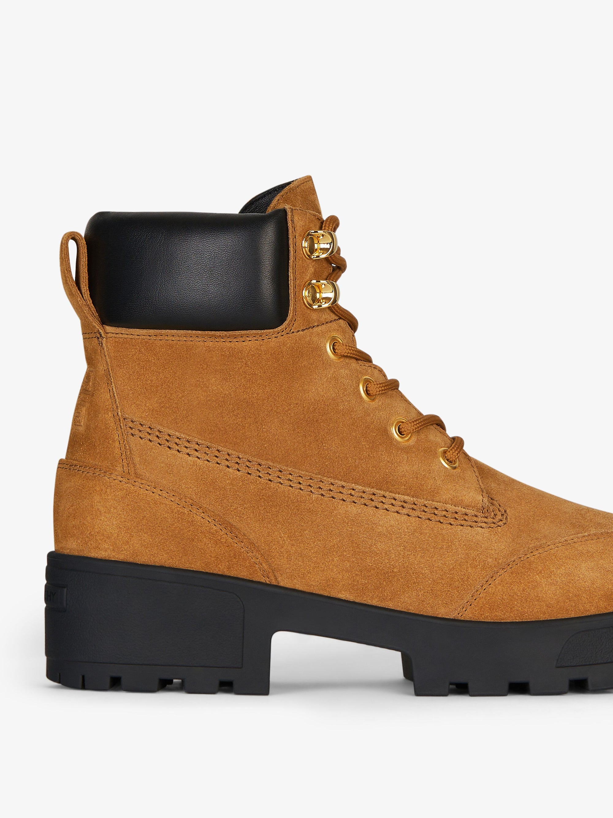 Bottines Trekker 50 en suède - Beige & Black