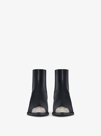 Bottines Western 40 en cuir - Black