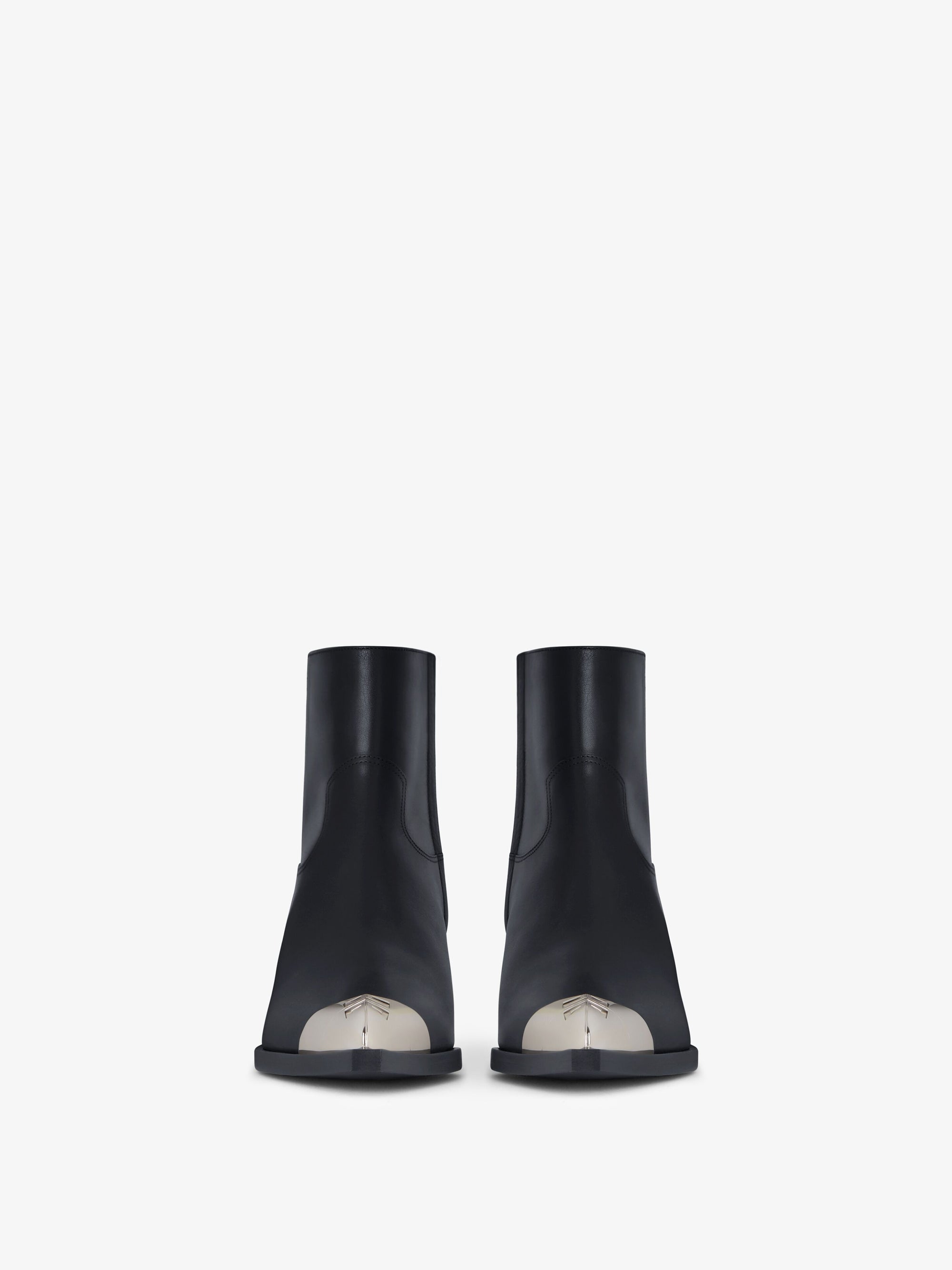 Bottines Western 40 en cuir - Black
