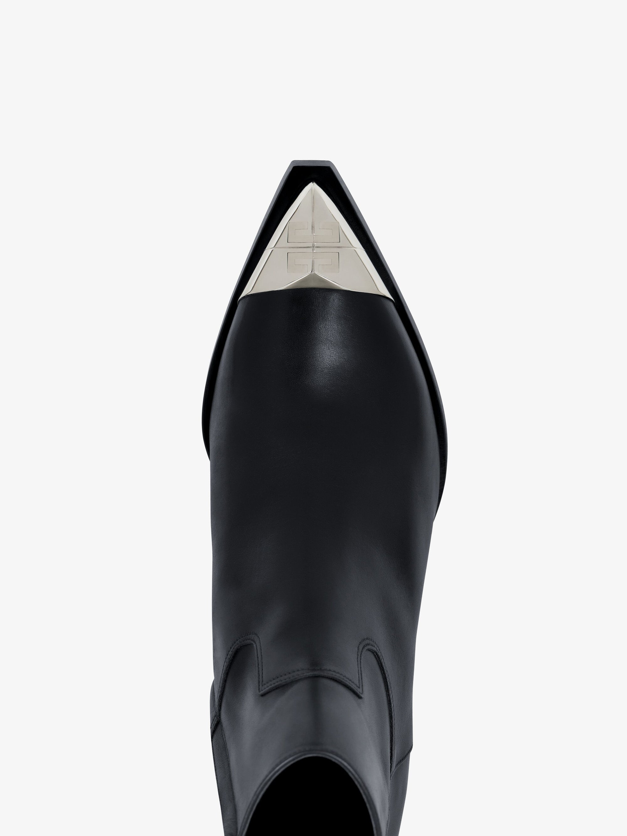Bottines Western 40 en cuir - Black