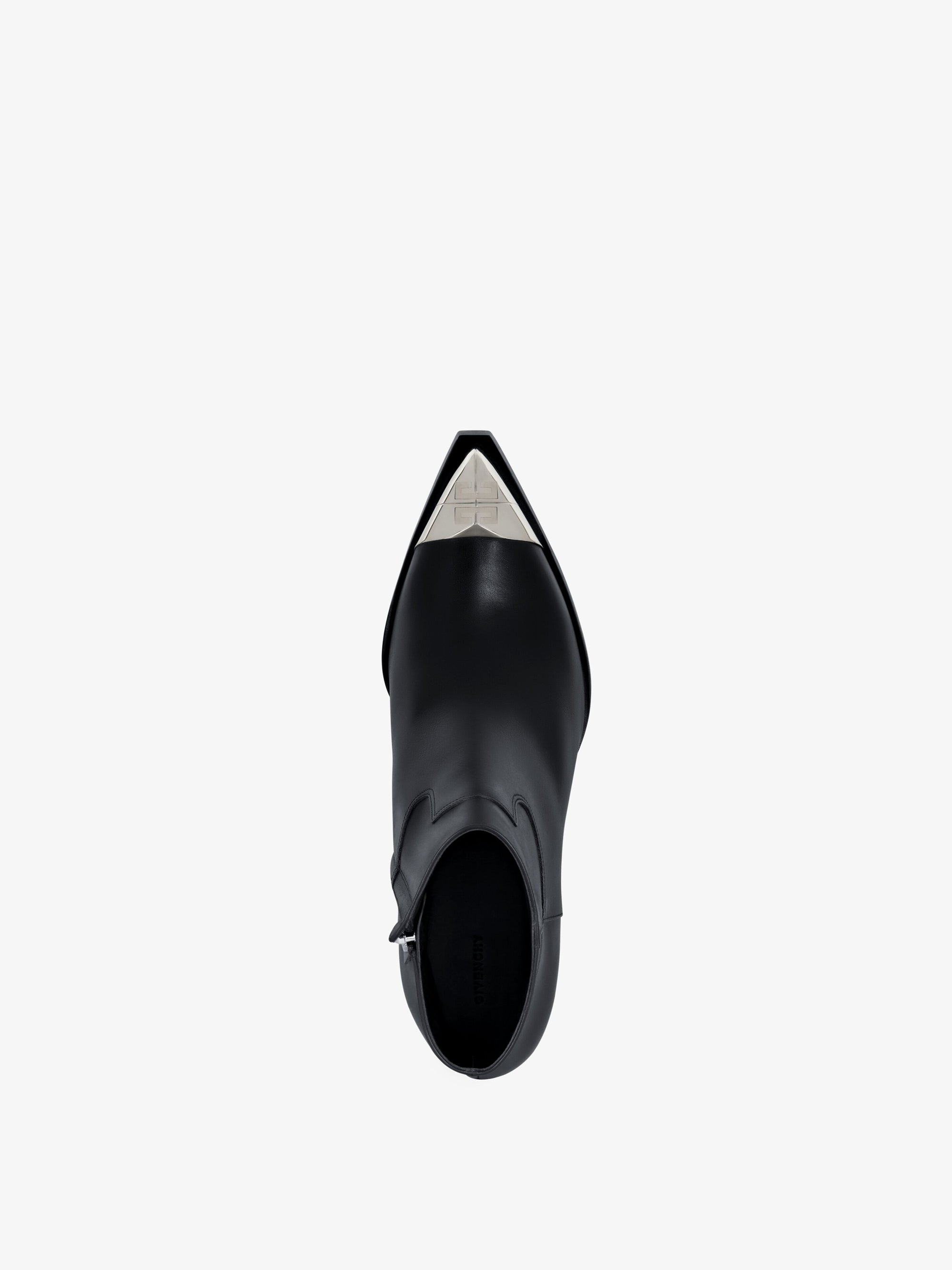 Bottines Western 40 en cuir - Black