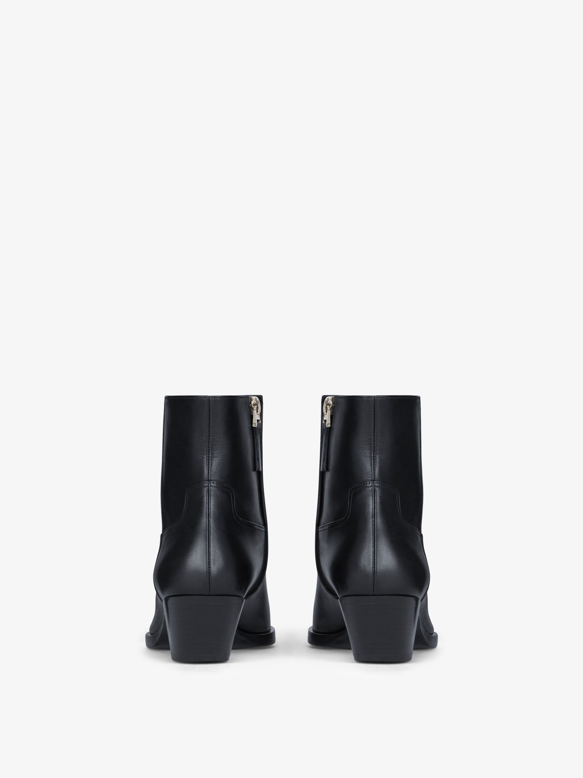 Bottines Western 40 en cuir - Black