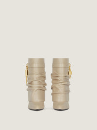 SHARK LOCK STILETTO ANKLE BOOTS