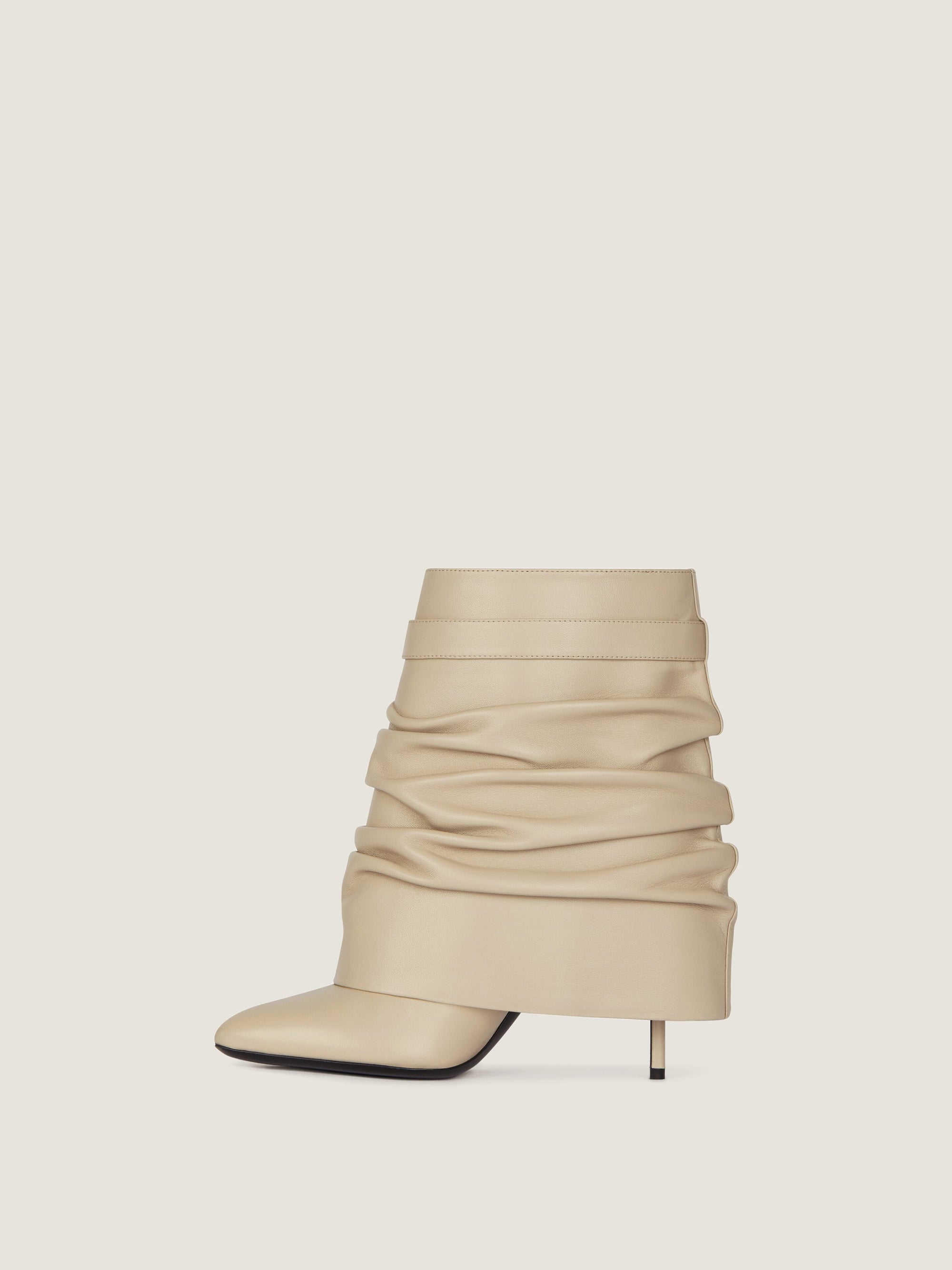 SHARK LOCK STILETTO ANKLE BOOTS