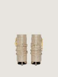 SHARK LOCK STILETTO ANKLE BOOTS