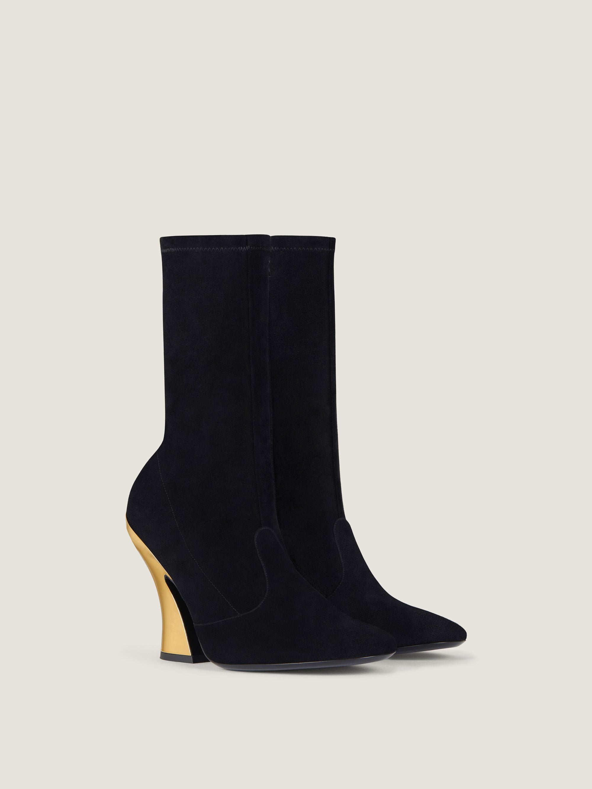 SCULPTED HEEL ANKLE BOOTS 95MM