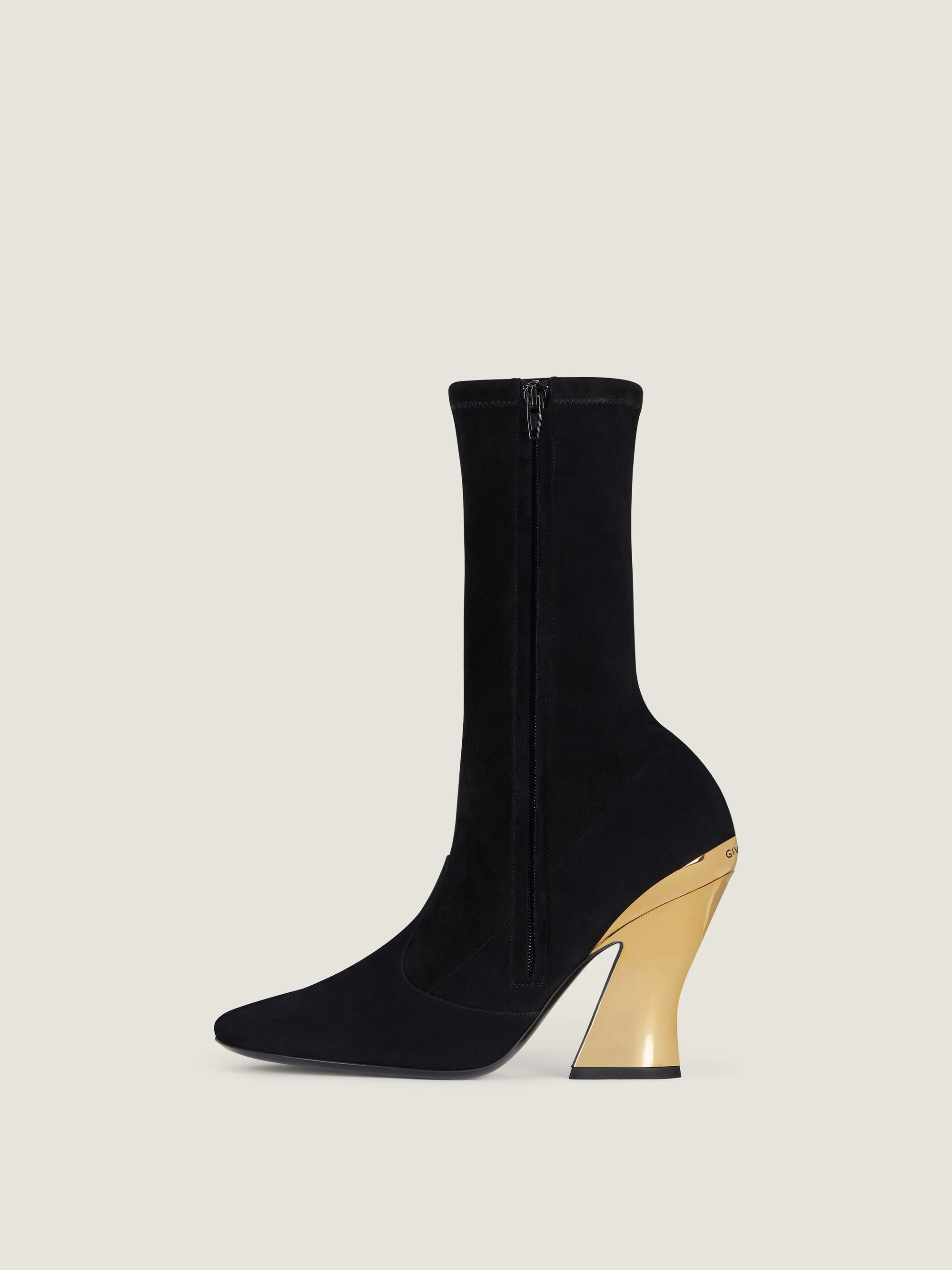 SCULPTED HEEL ANKLE BOOTS 95MM