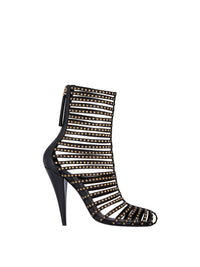 Ligne Cage 95 leather ankle boots - Black