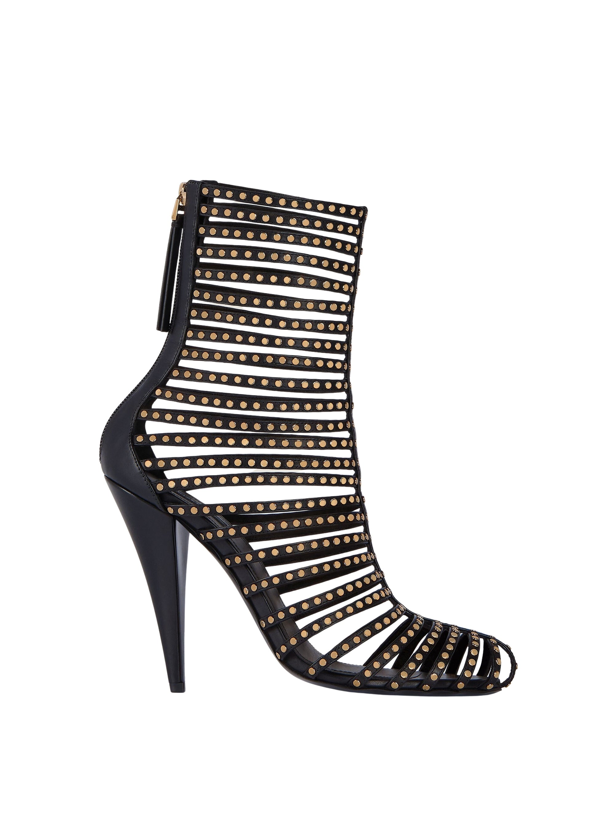 Bottines à talon en cuir - Black
