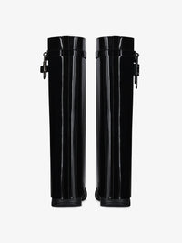 Bottes Shark Lock Biker 120 en cuir verni - Black