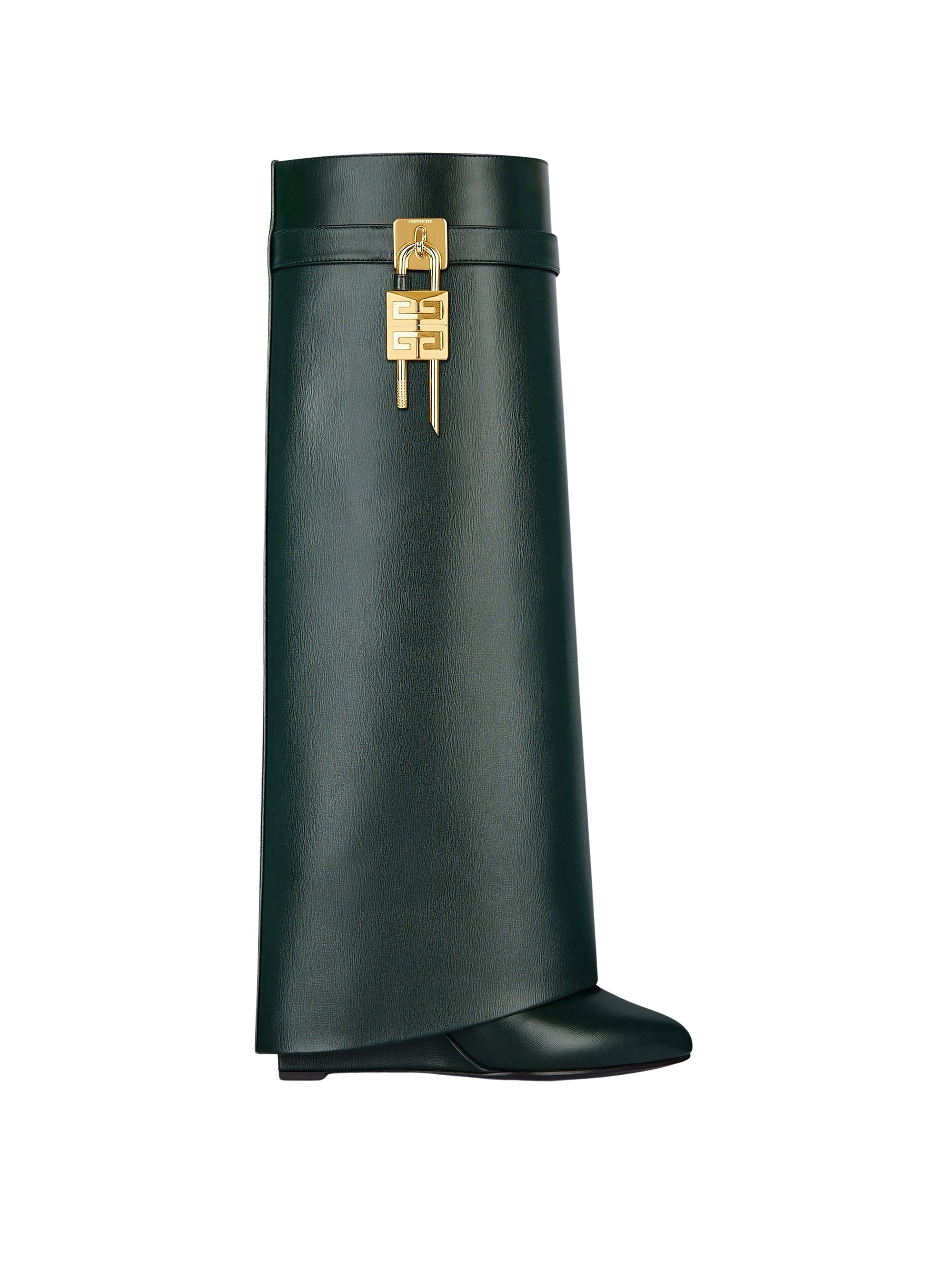 Bottes Shark Lock 90 en cuir - Vert Foret