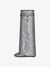 Bottes Shark Lock 90 avec strass - Silvery