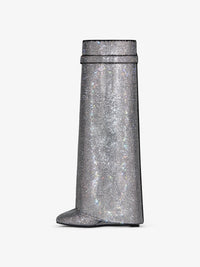 Bottes Shark Lock 90 avec strass - Silvery