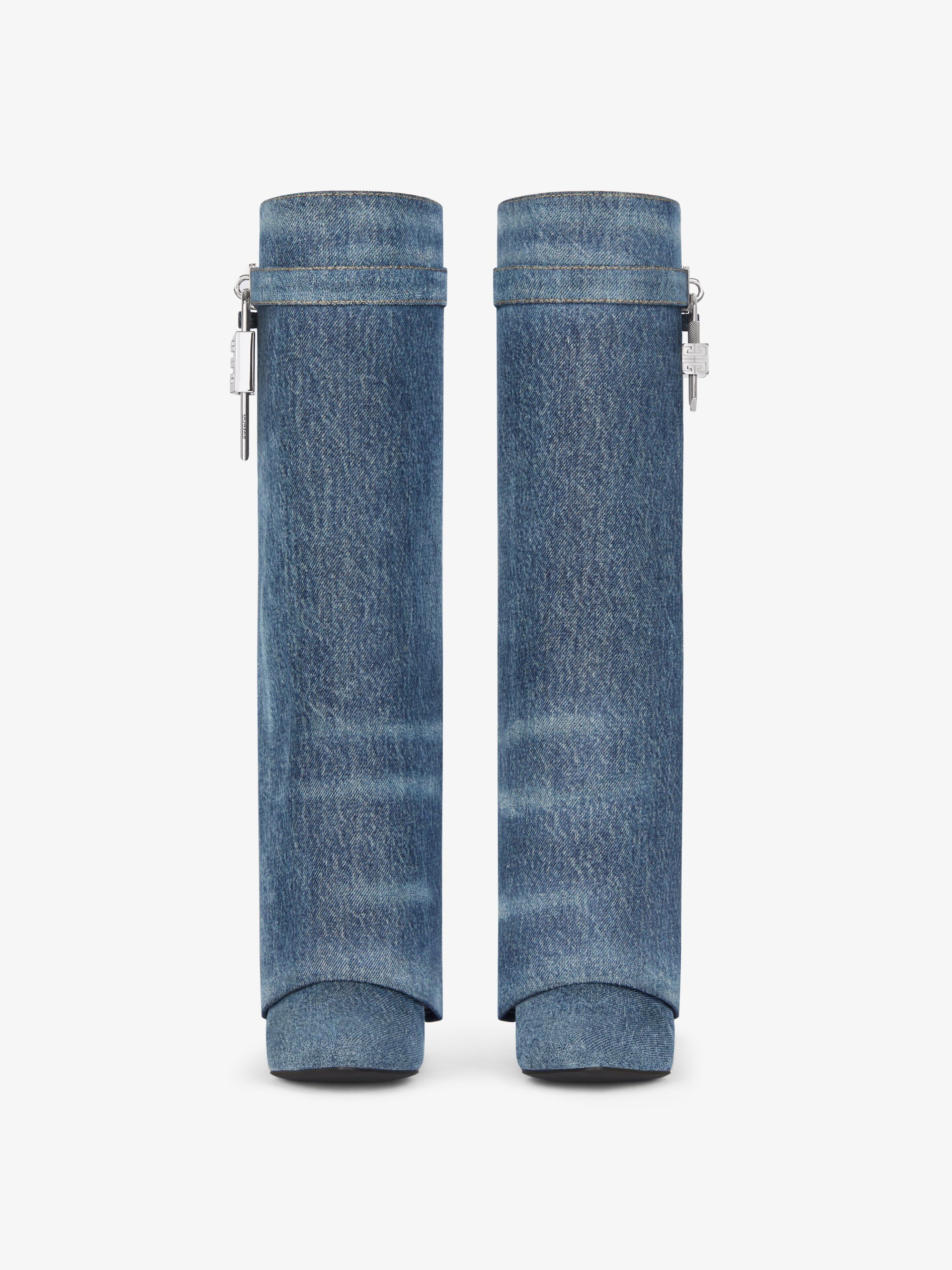WASHED DENIM/SILVERY PADLOCKS