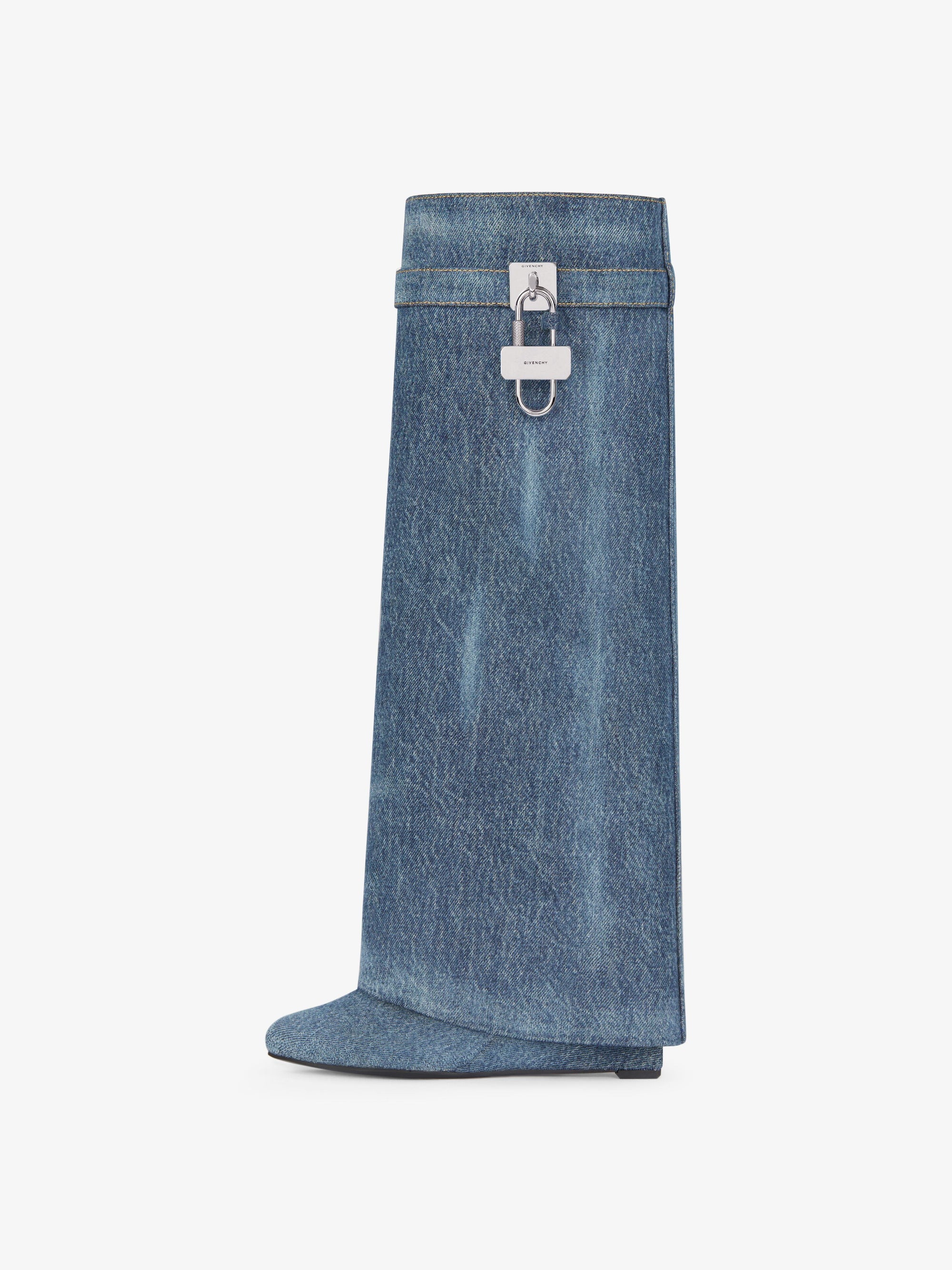 WASHED DENIM/SILVERY PADLOCKS