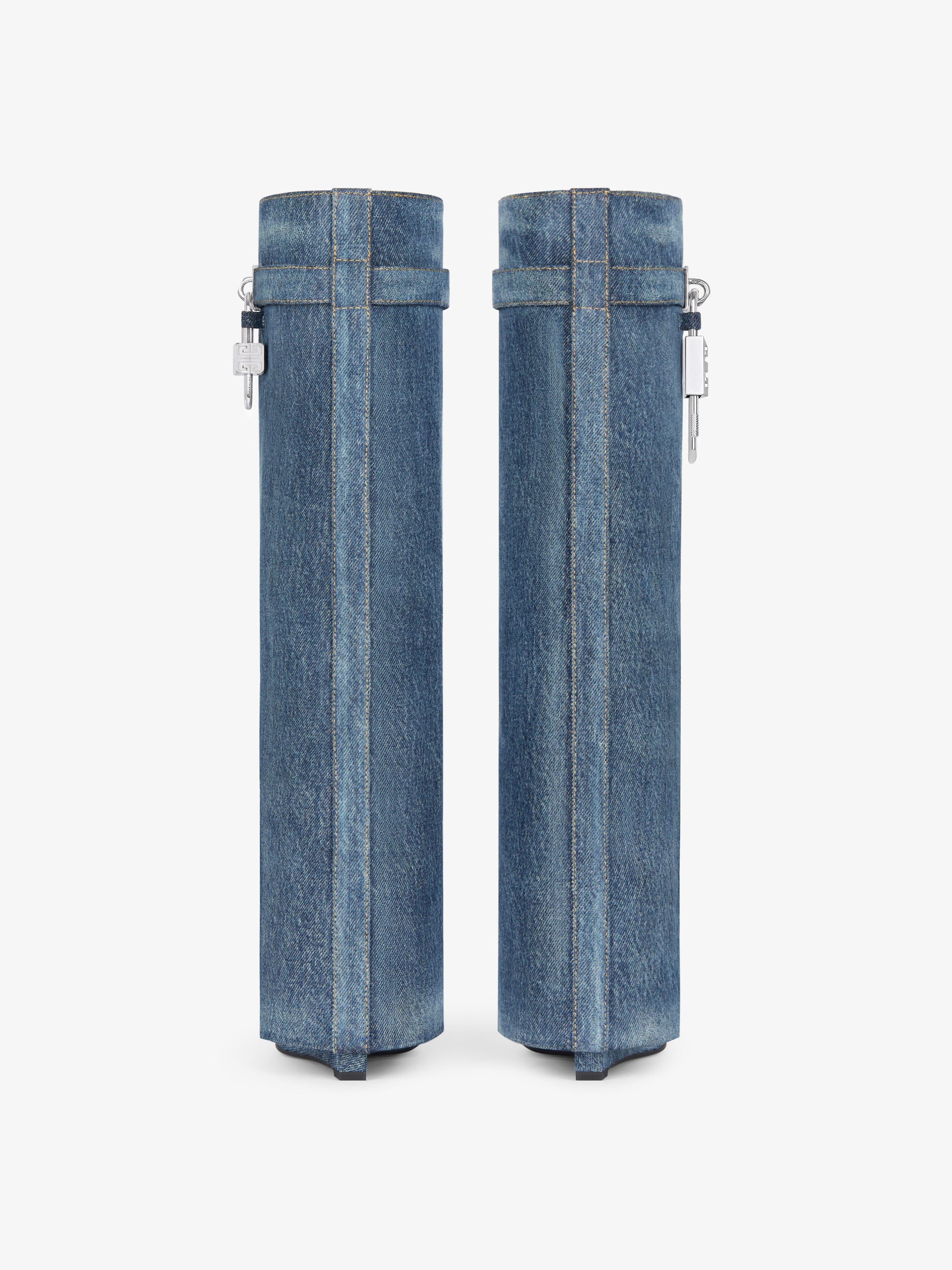 WASHED DENIM/SILVERY PADLOCKS