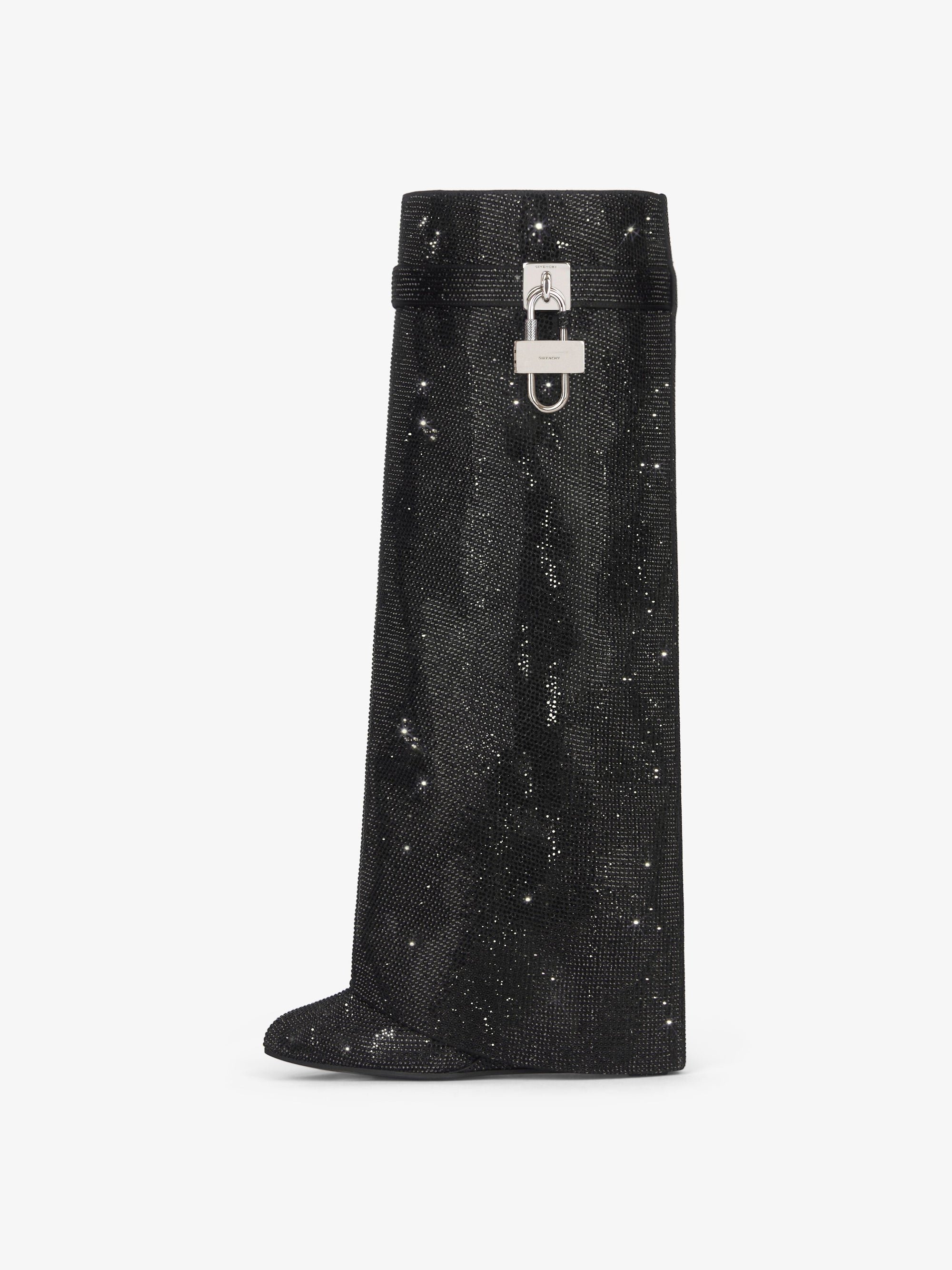 Bottes Shark Lock 90 avec strass - Black