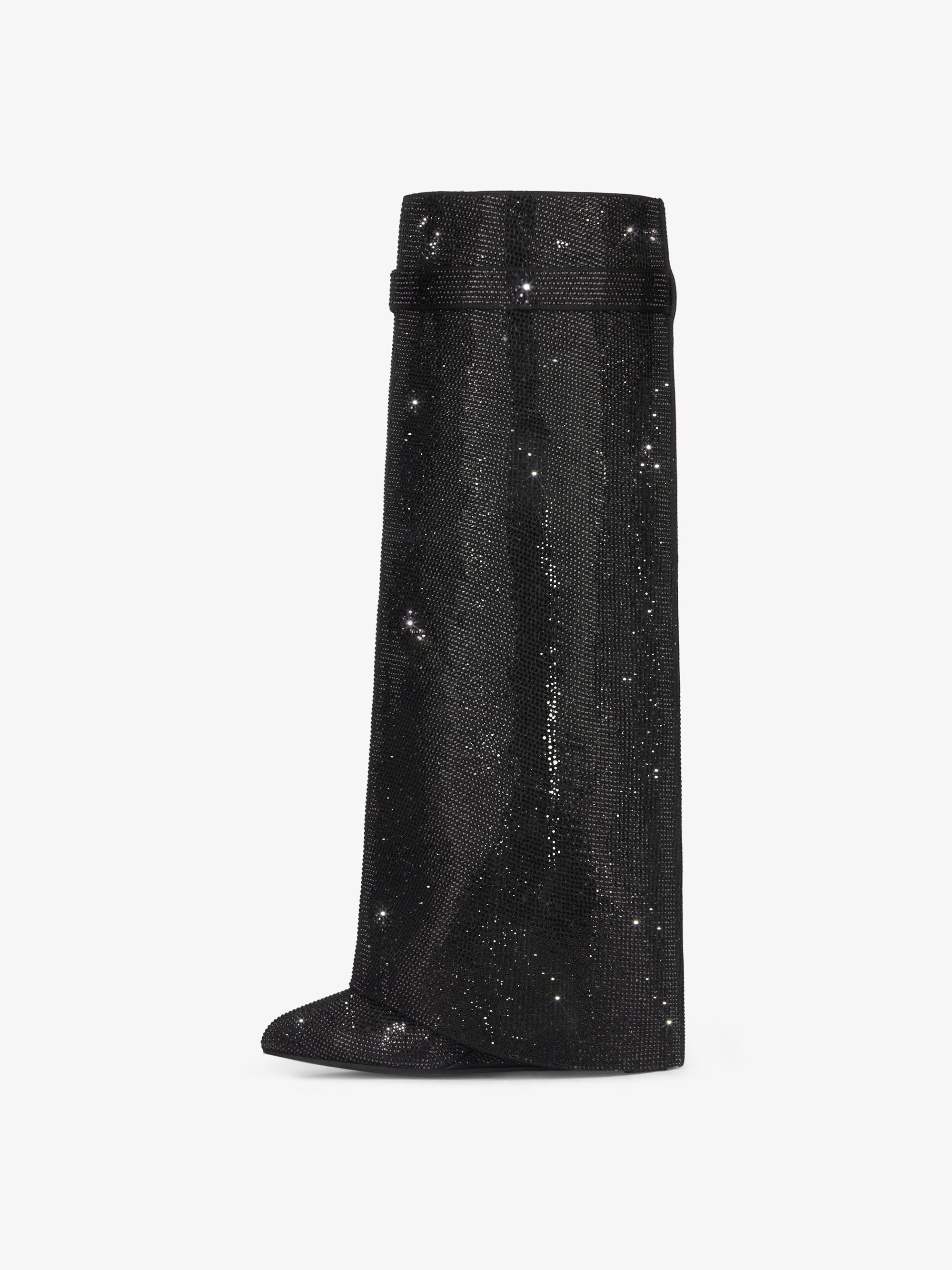 Bottes Shark Lock 90 avec strass - Black