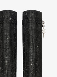 Bottes Shark Lock 90 avec strass - Black