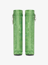 Shark Lock 90 Boots with Rhinestone - Absynthe Green
