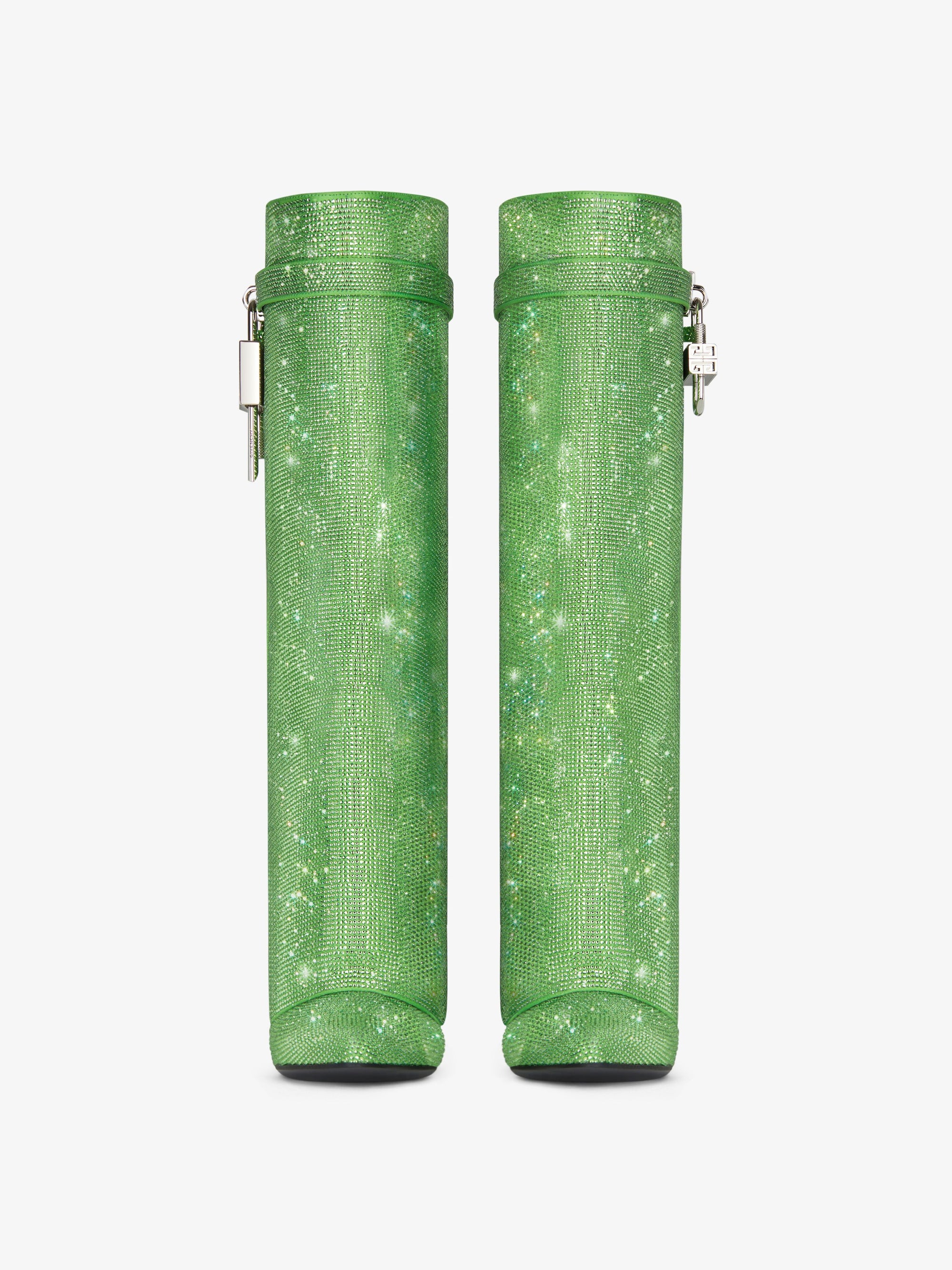 Shark Lock 90 Boots with Rhinestone - Absynthe Green