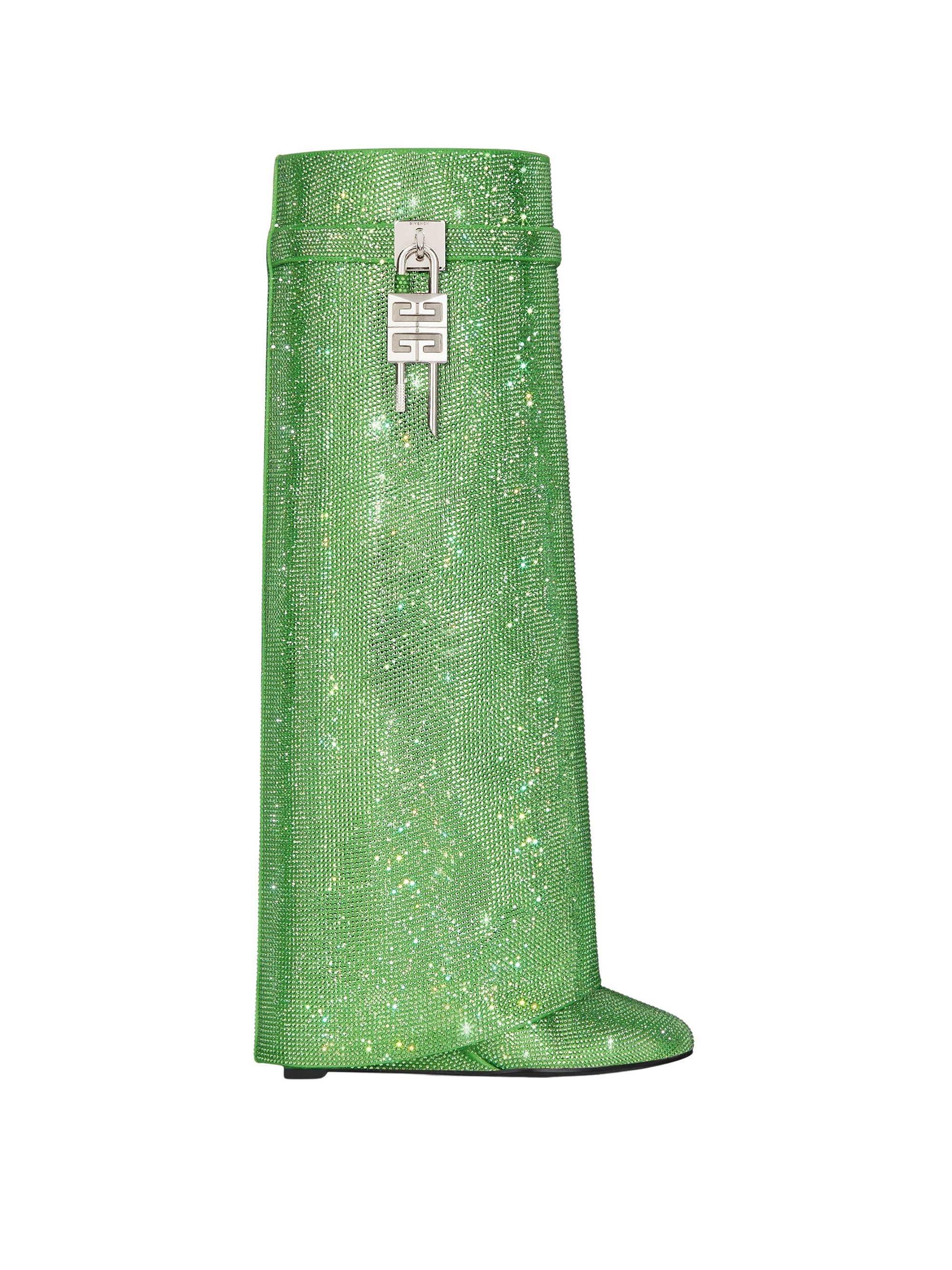 Shark Lock 90 Boots with Rhinestone - Absynthe Green