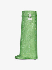 Shark Lock 90 Boots with Rhinestone - Absynthe Green