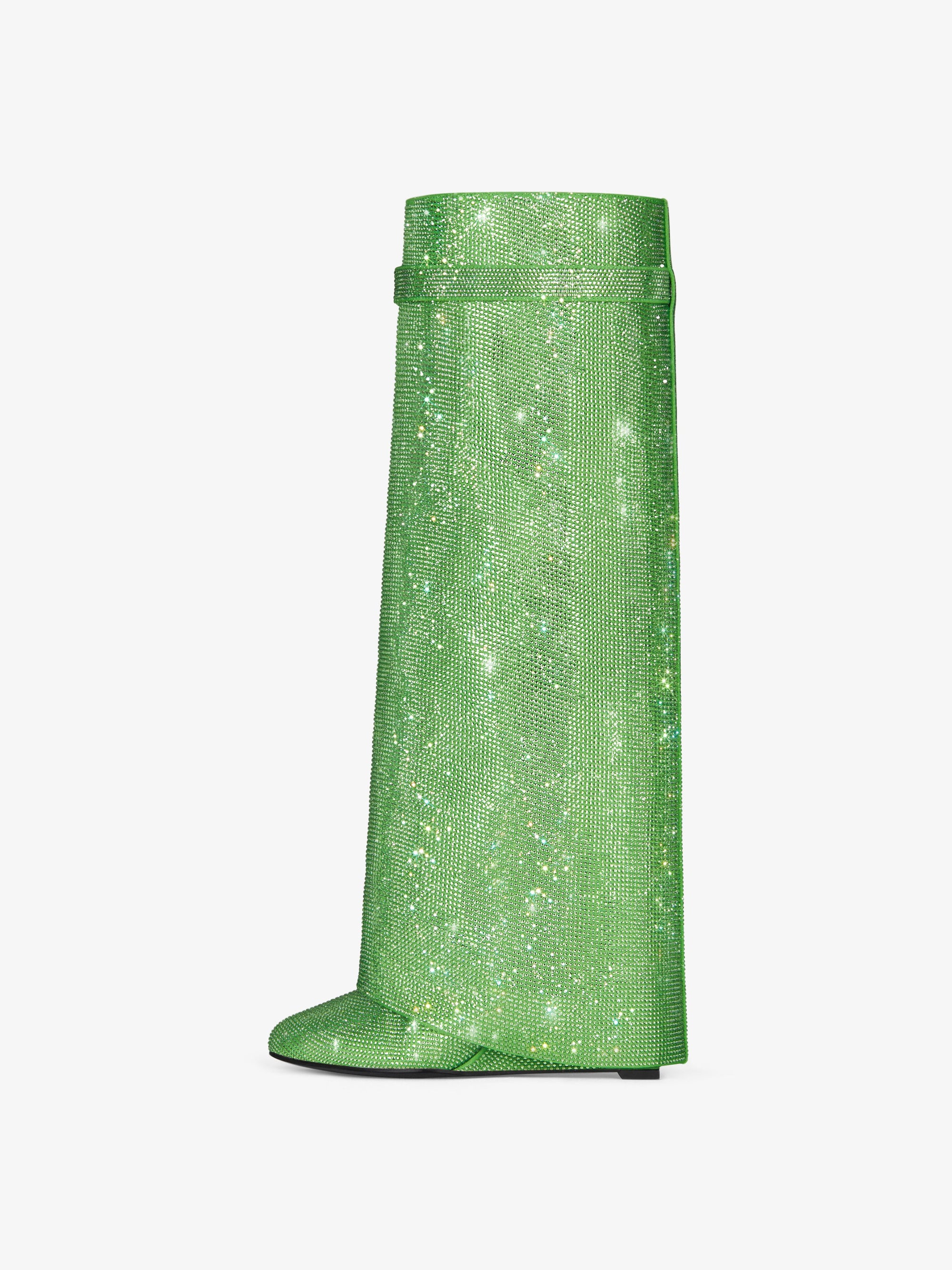Shark Lock 90 Boots with Rhinestone - Absynthe Green