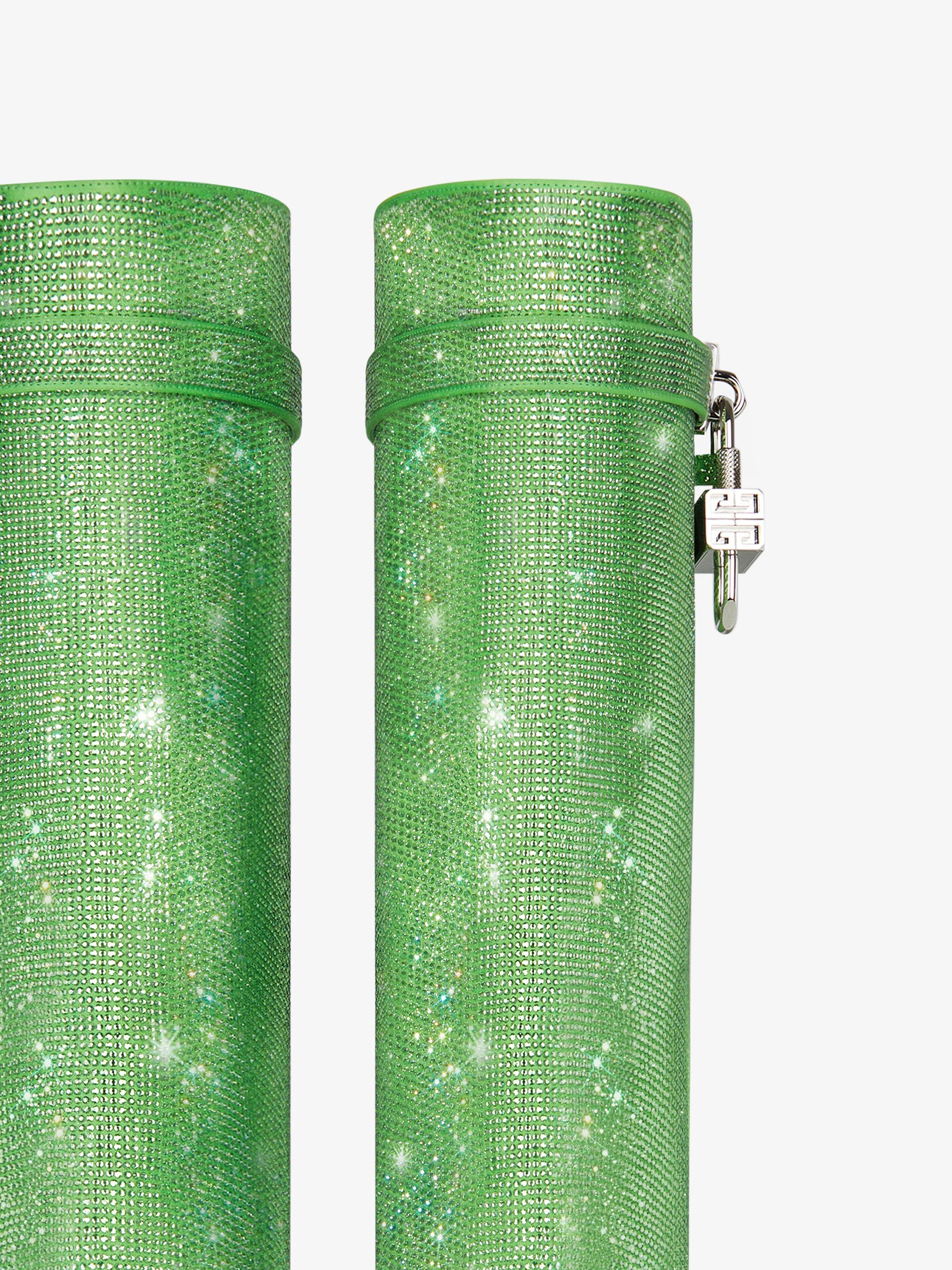 Shark Lock 90 Boots with Rhinestone - Absynthe Green