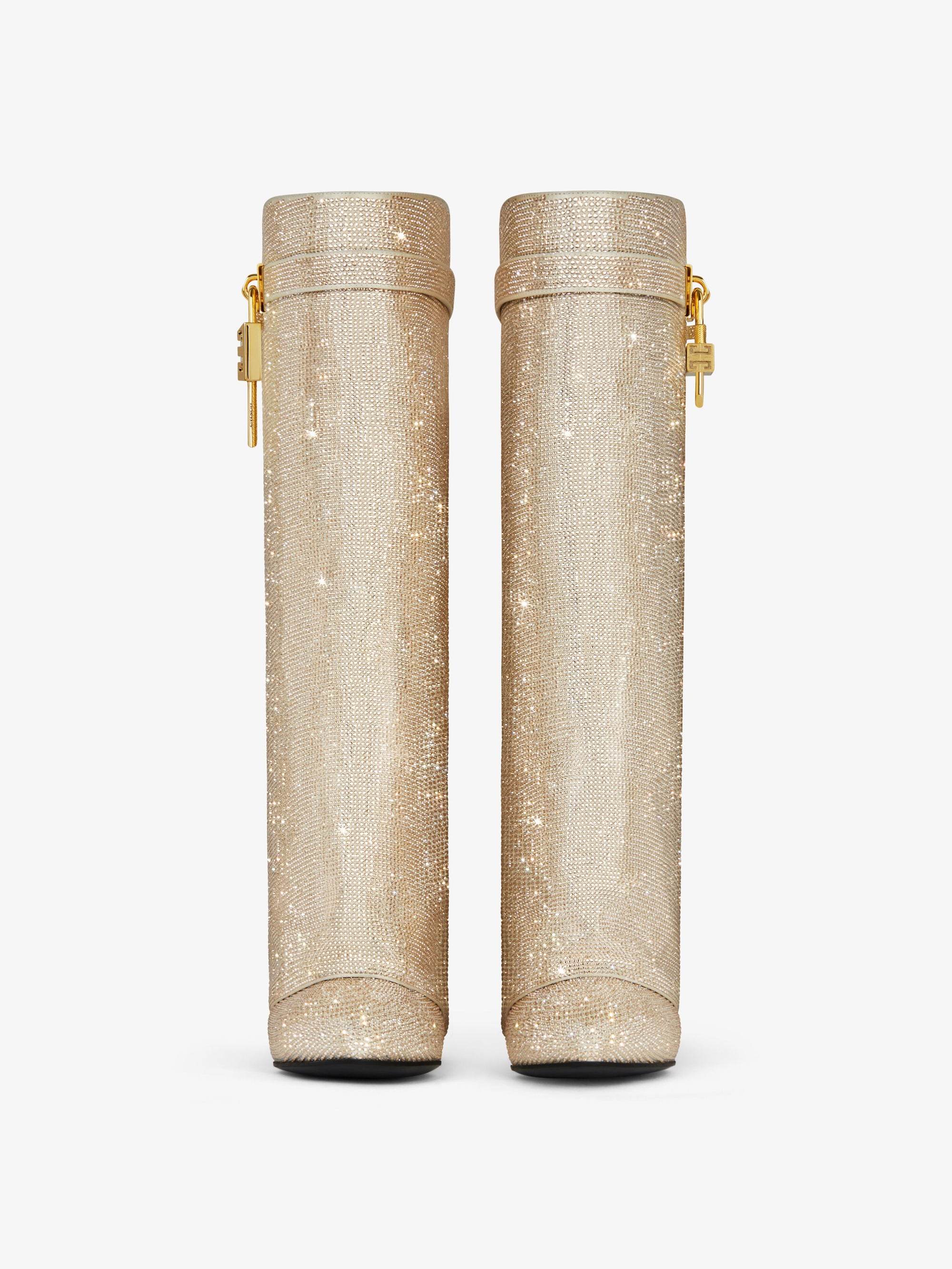 Bottes Shark Lock 90 avec strass - Blond
