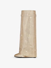 Bottes Shark Lock 90 avec strass - Blond