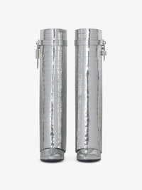 CROCO EMBOSSED /SILVERY PADLOCKS