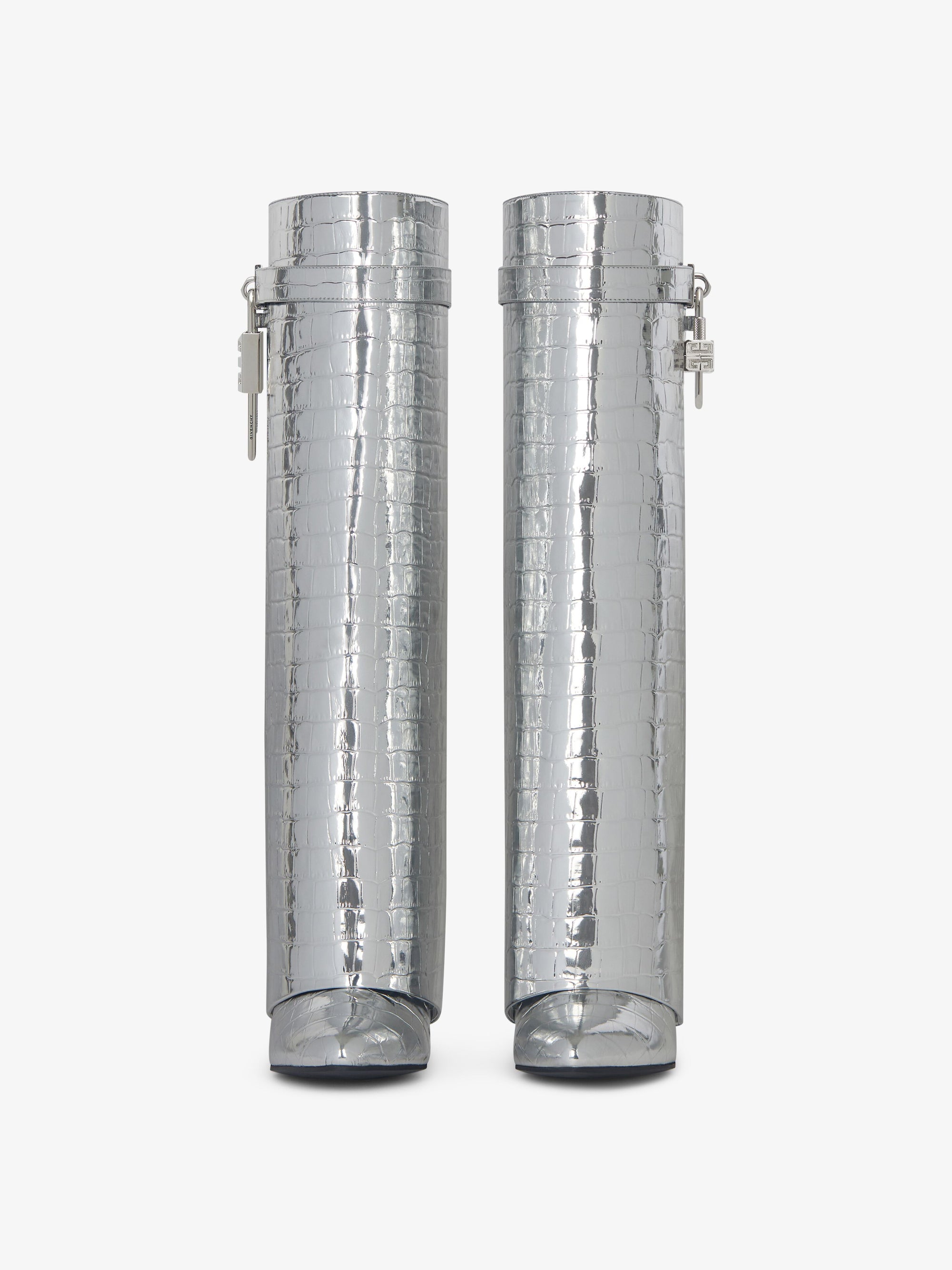 CROCO EMBOSSED /SILVERY PADLOCKS