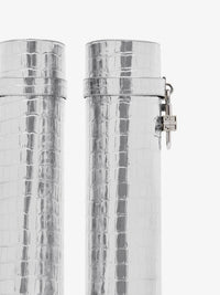 CROCO EMBOSSED /SILVERY PADLOCKS