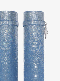 GRADIENT DENIM STRASS/ SILVERY PADLOCK