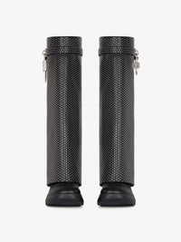 Bottes Shark Lock Biker 85 en cuir grainé - Black