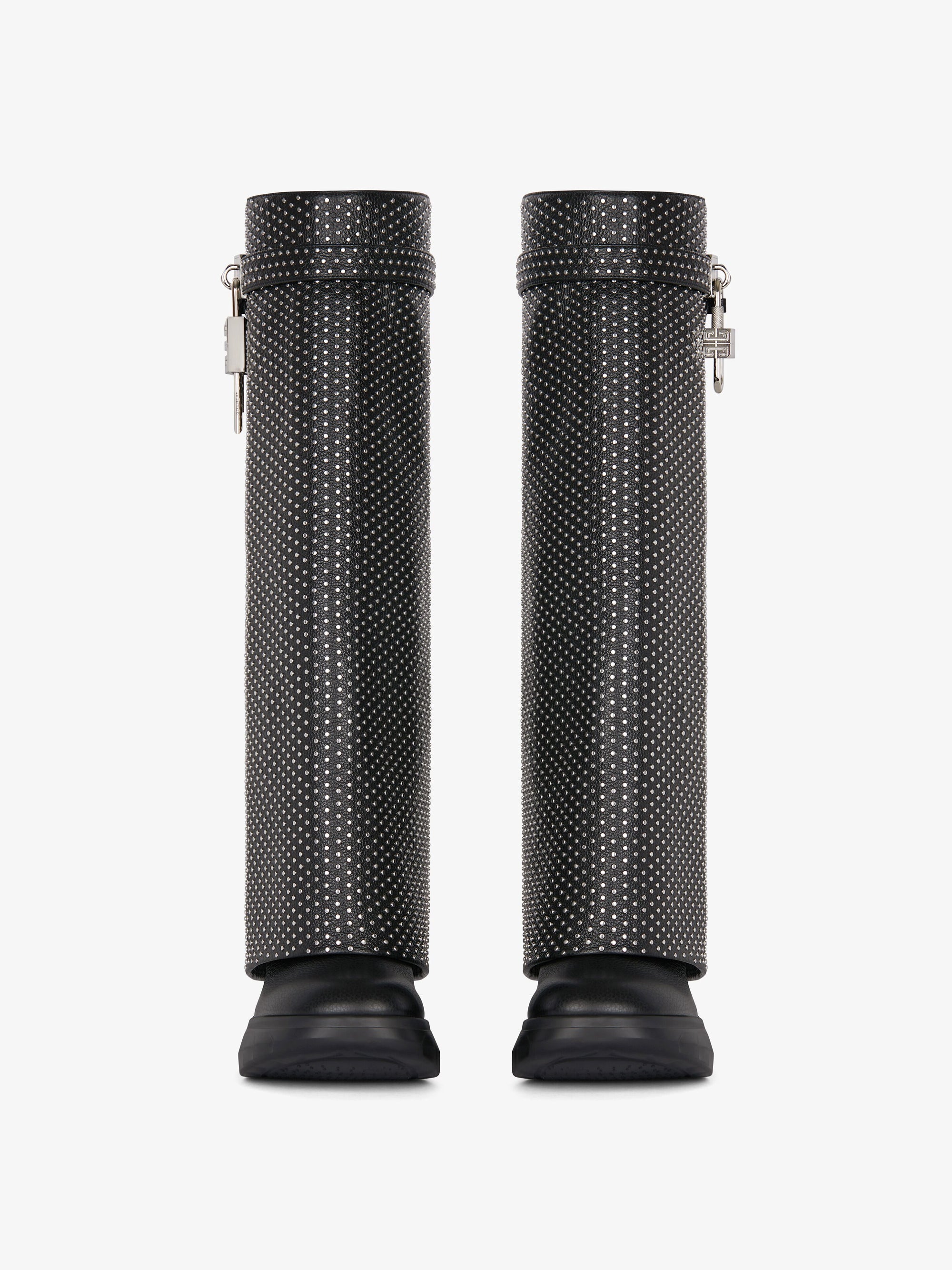 Bottes Shark Lock Biker 85 en cuir grainé - Black
