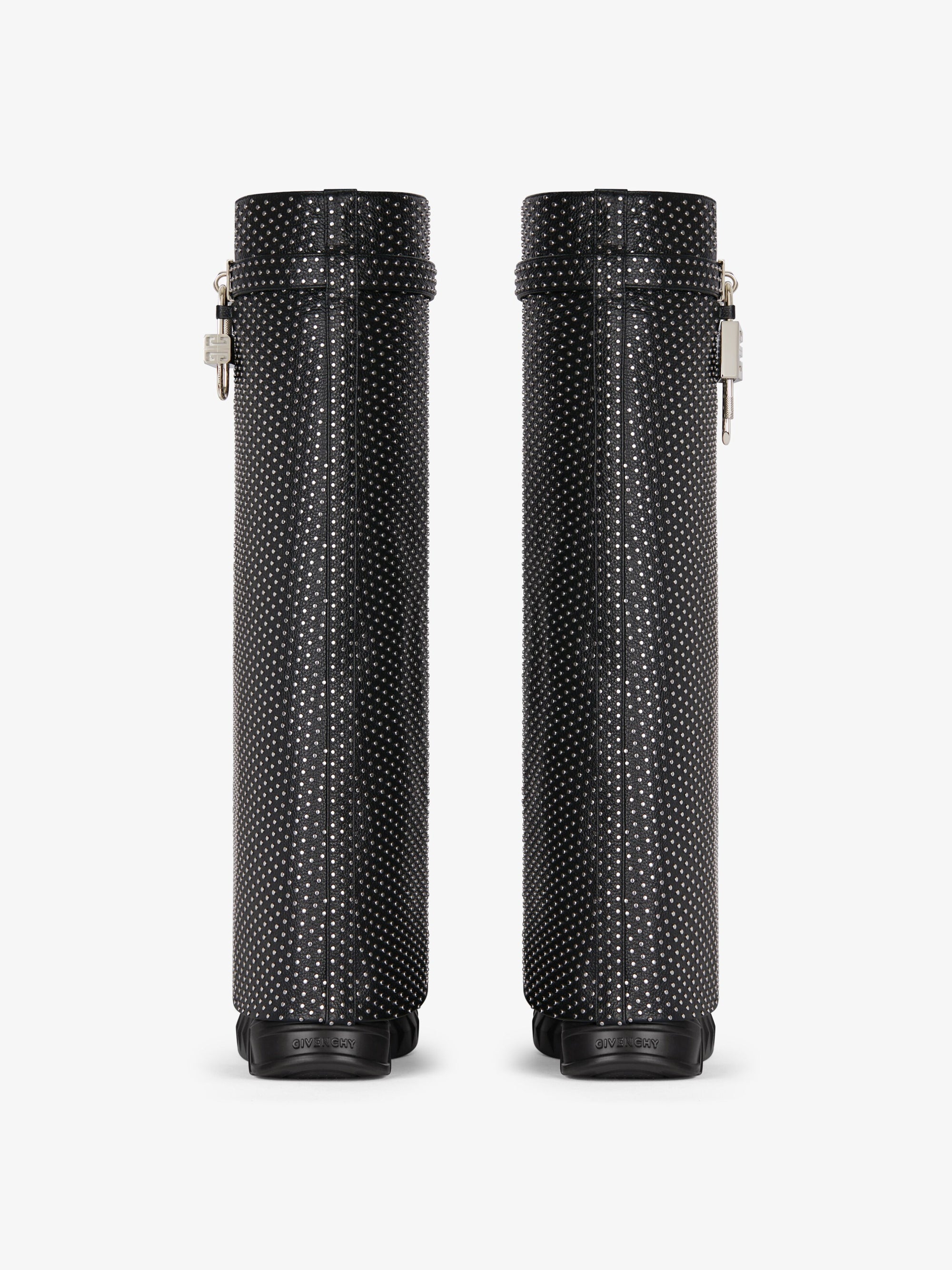 Bottes Shark Lock Biker 85 en cuir grainé - Black