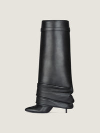 SHARK LOCK STILETTO HIGH BOOTS