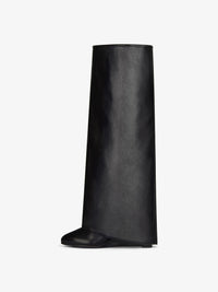 SHARK LOCK STILETTO HIGH BOOTS