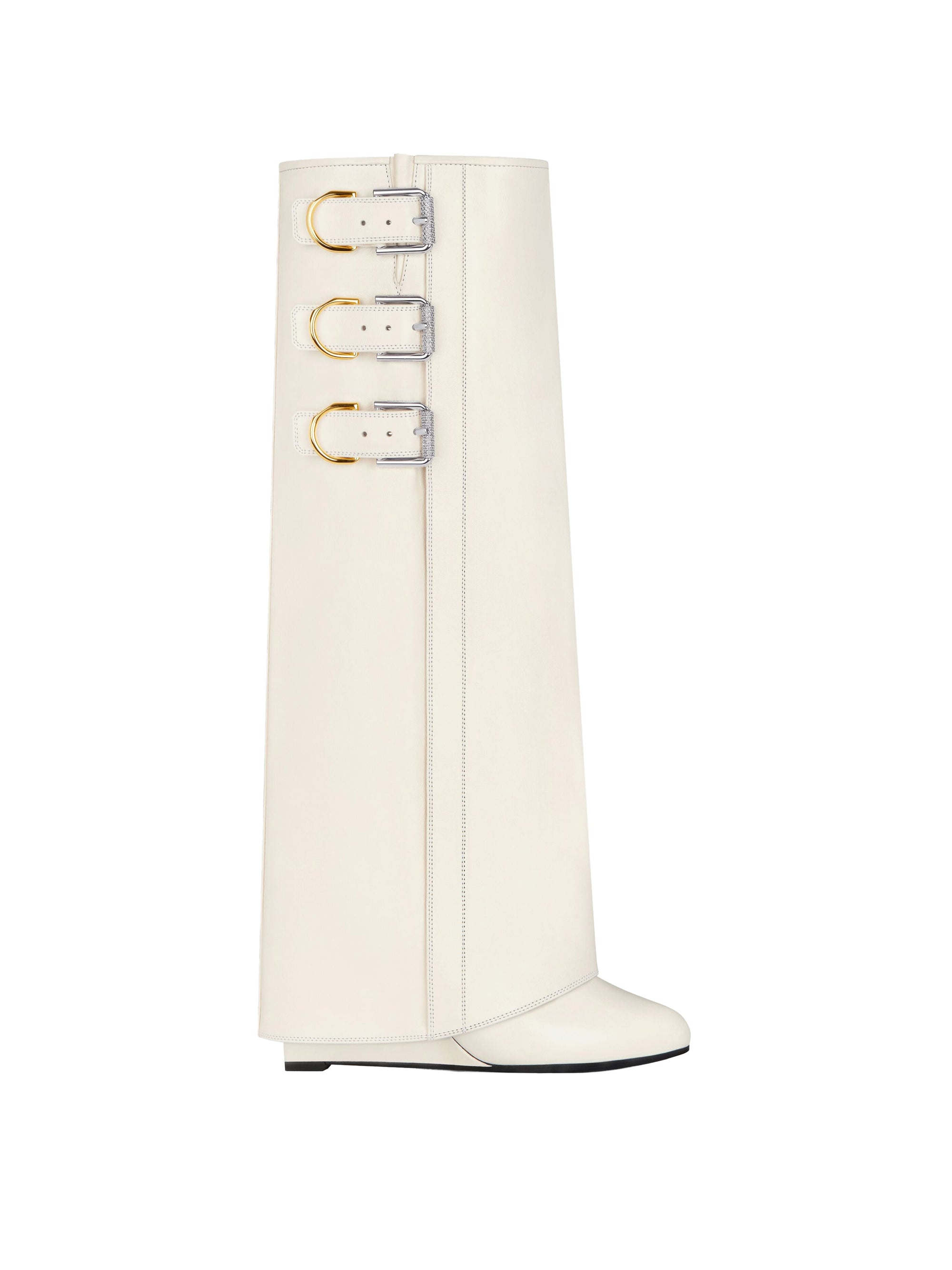 Bottes Shark buckle 60 en cuir - Ivory