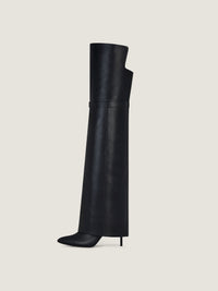 SHARK LOCK STILETTO OTK BOOTS - NEW FIT