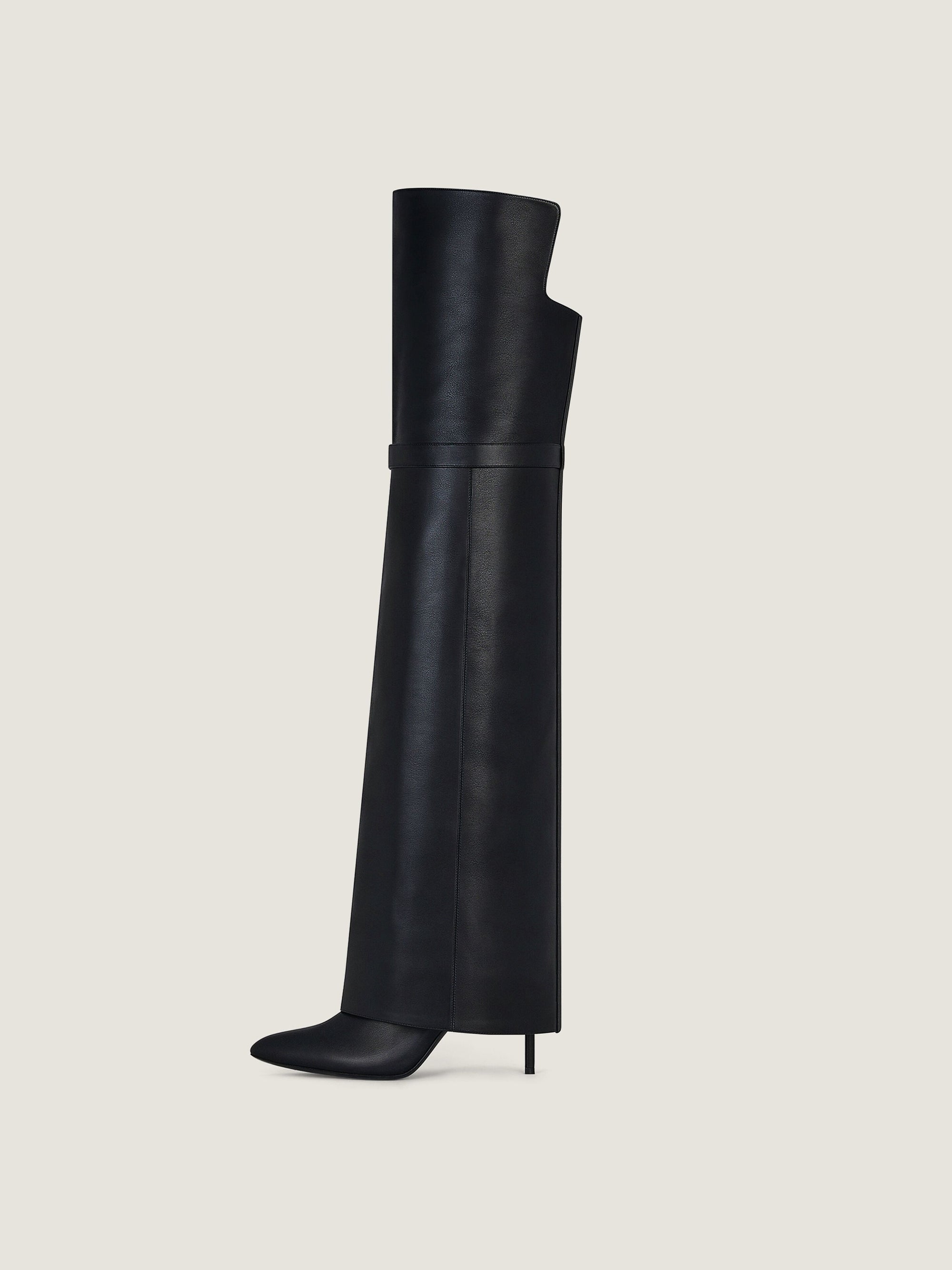 SHARK LOCK STILETTO OTK BOOTS - NEW FIT