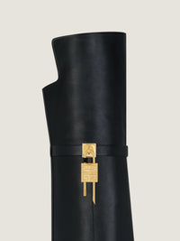 SHARK LOCK STILETTO OTK BOOTS - NEW FIT