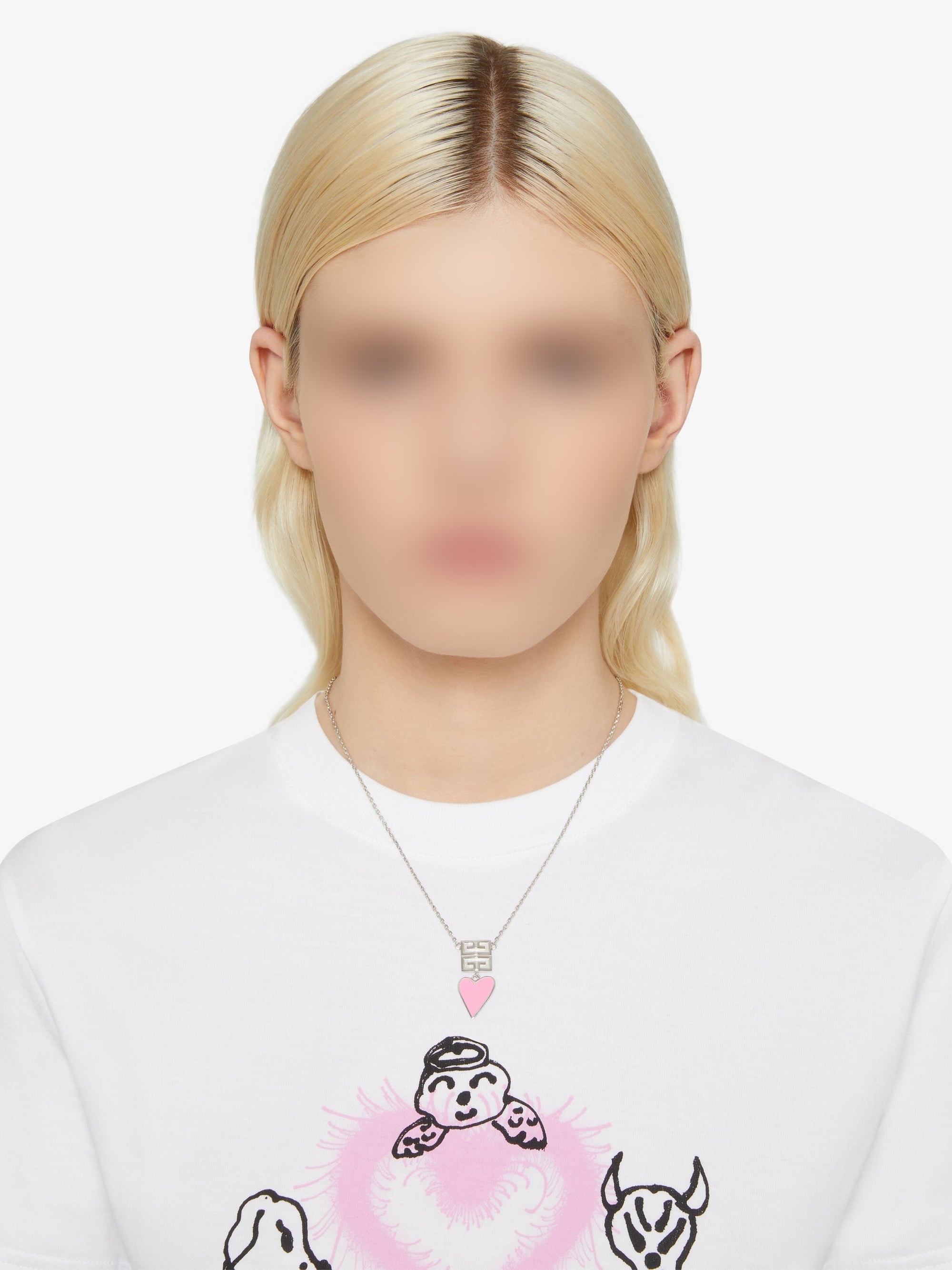 Collier 4G en laiton - Pink & Silvery