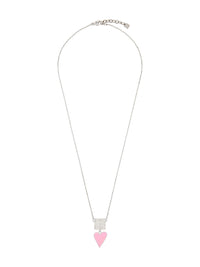Collier 4G en laiton - Pink & Silvery