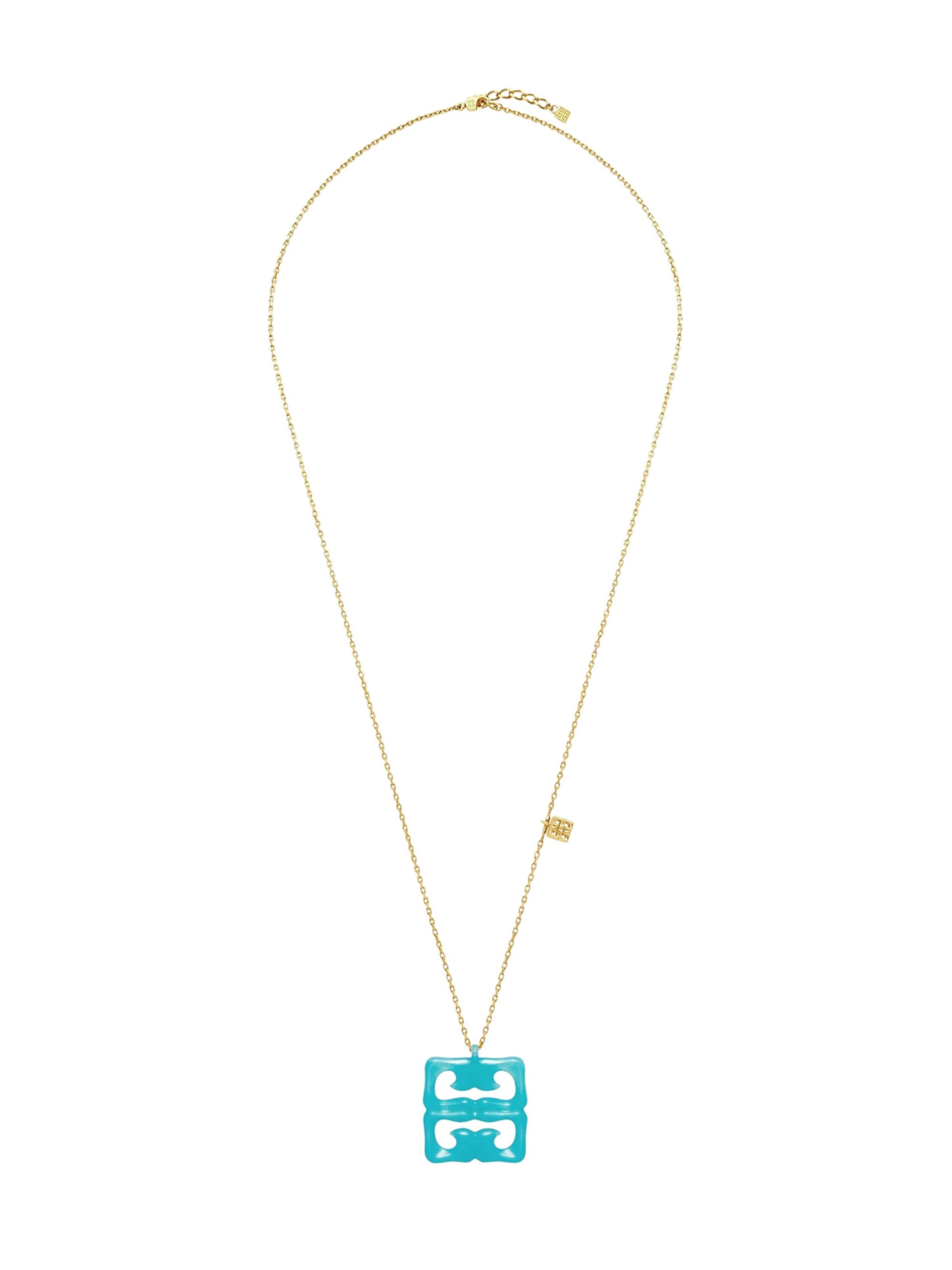 Collier 4G Liquid en laiton - Vert Eau