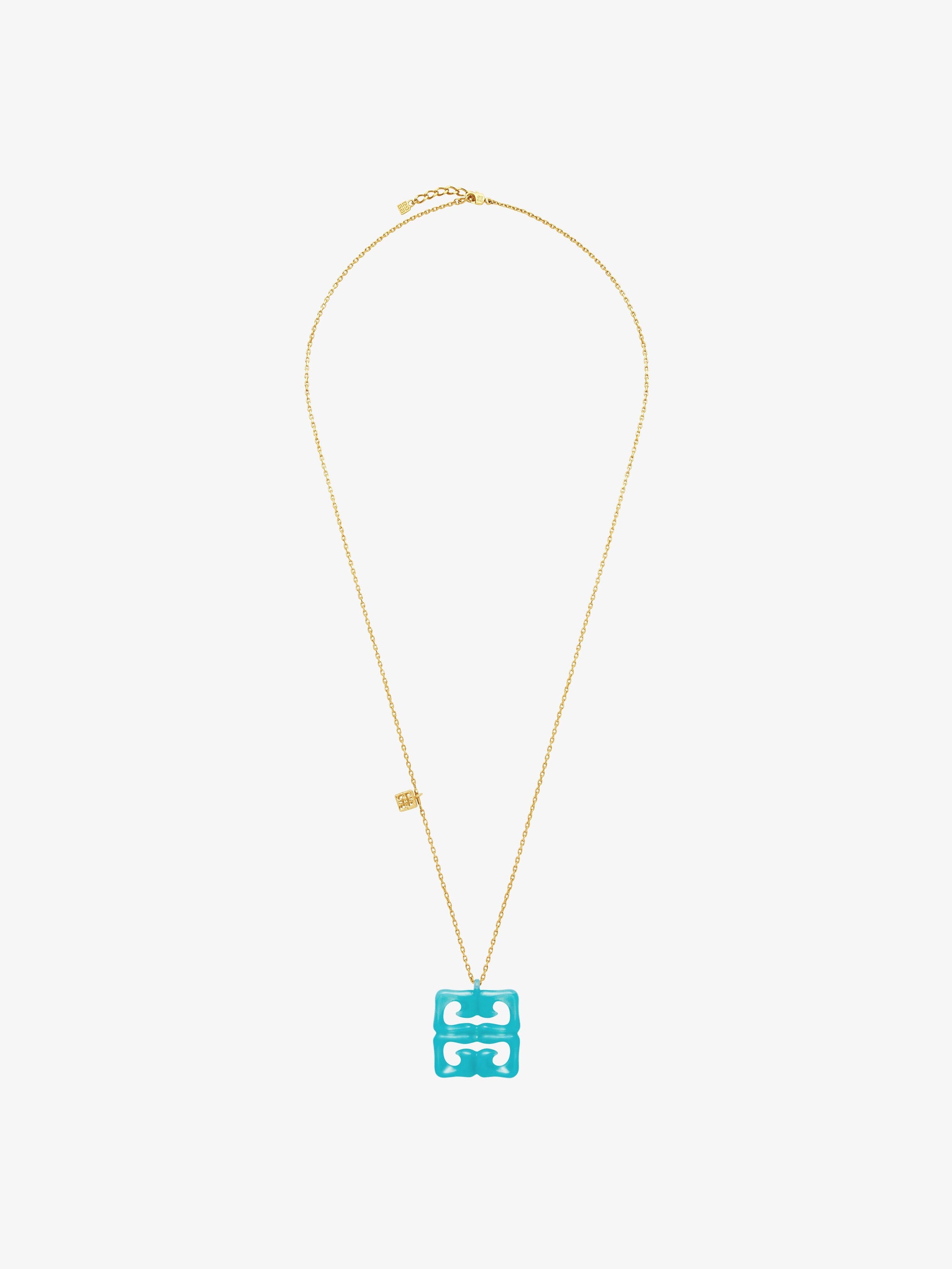 Collier 4G Liquid en laiton - Vert Eau